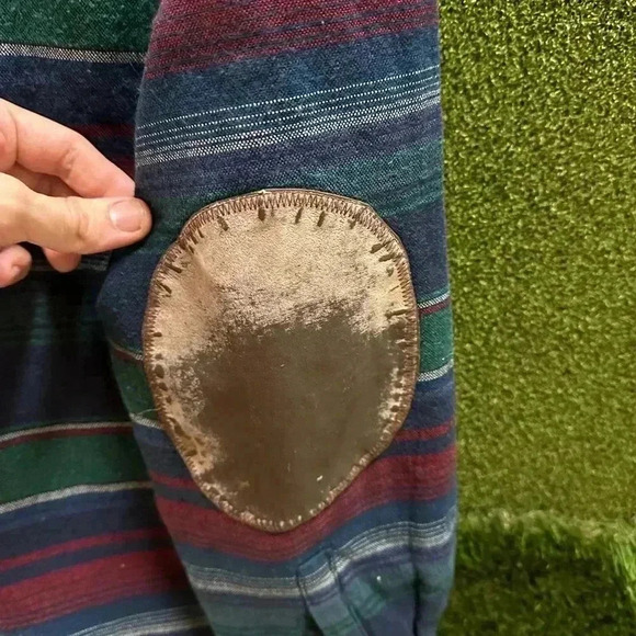 Vintage Globe Trotter Striped Button-up Jacket Size XL - Picture 6 of 6